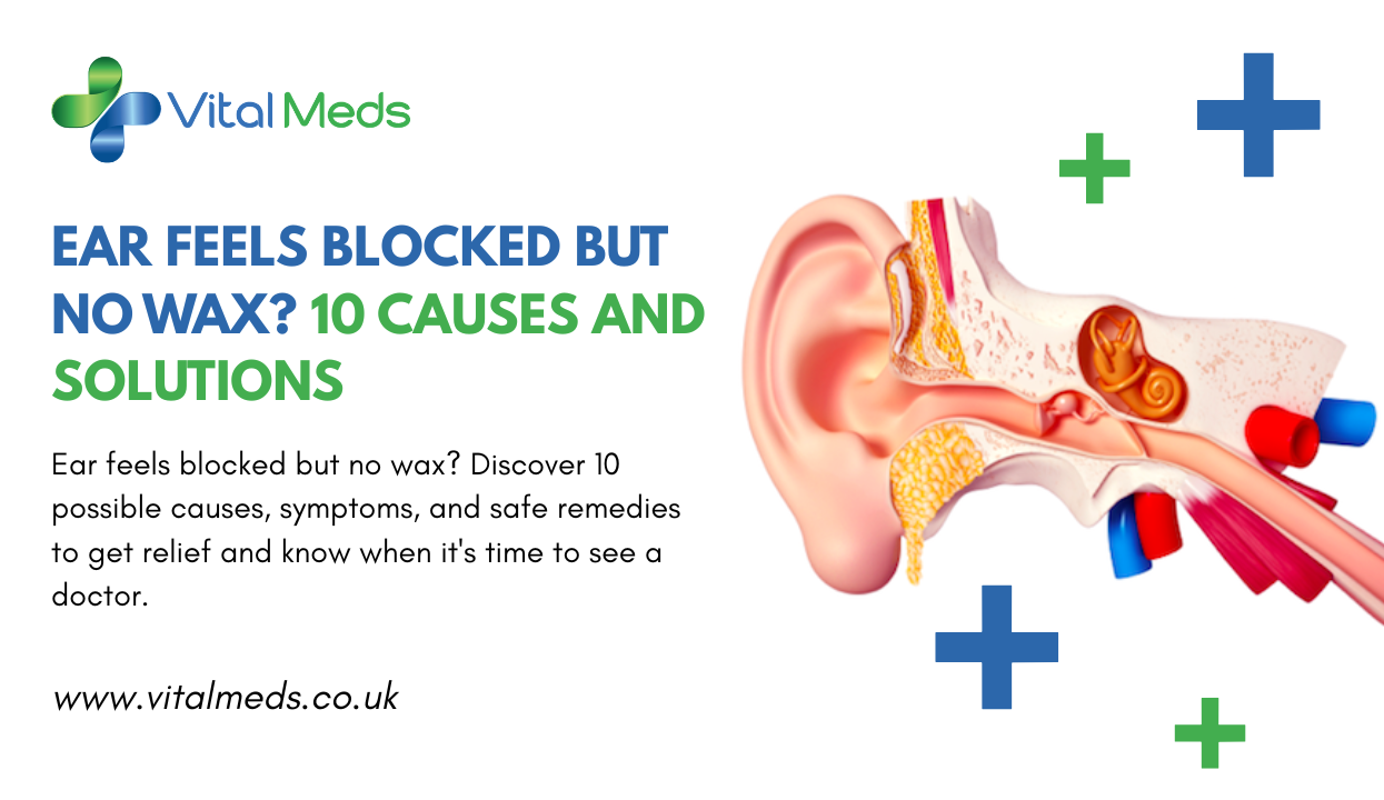 ear feels blocked but no wax