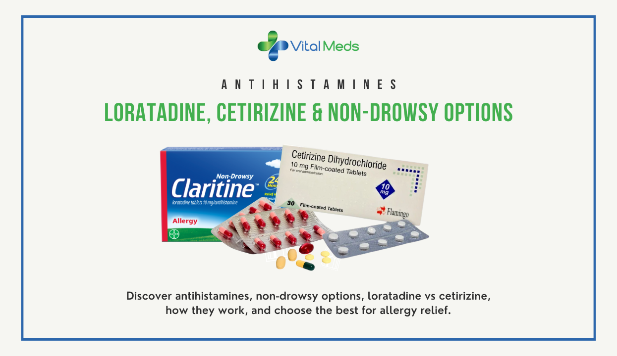 Antihistamines: Loratadine, Cetirizine & Non-Drowsy Options