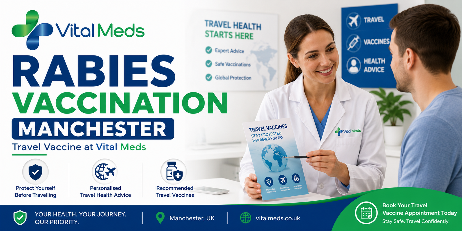 Rabies Vaccination Manchester | Travel Vaccine at Vital Meds